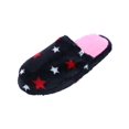 thumbnail image 1 of CTM® Girl's Night Star Slip On Slippers, 1 of 2