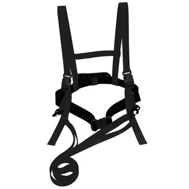 jinwen Children Ski Harness Leash Ski Harness for Girls and Boys Beginners Training Black