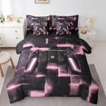 thumbnail image 1 of YST Neon Grid Gaming Video Game Theme Bedding Set, 7-Piece, Full, 1 of 4
