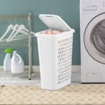 thumbnail image 4 of Sterilite Slim Laundry Hamper - White, 4 of 9