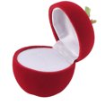 thumbnail image 1 of Wedding Ring Box, Ring Storage Box Small Portable Prevent Scratches Red  Shaped  For Anniversary Day For Valentine's Day, 1 of 8