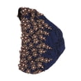 thumbnail image 2 of Turban Head Wraps, Vintage Embroidered Hair Turbans Soft Lace Material  For Women For Daily Use For Gift Dark Blue, 2 of 8