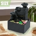 thumbnail image 2 of MesaSe 20004744701to Plastic Tabletop Water Fountain with LED Light Indoor  Black, 2 of 10