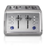 Hamilton Beach Digital 4 Slice Toaster, Extra-Wide Slots, Bagel & Defrost Settings, Stainless Steel (24796)