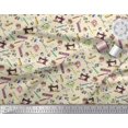 thumbnail image 3 of Soimoi Cotton Poplin Fabric Scissor,Buttons & Machine Sewing Print Fabric by The Yard 56 Inch Wide, 3 of 3