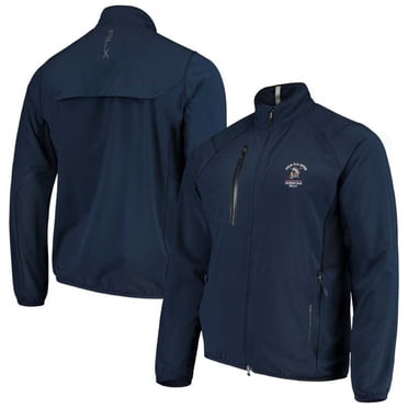 Ralph Lauren Mens Par Windbreaker Four-Way Stretch Jacket (Navy, XXL)