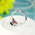 thumbnail image 4 of Riforla Women's Retro Fashion Jewelry Diamond Ring Opening Ring Rings Red, 4 of 8