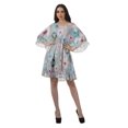 thumbnail image 2 of Moomaya Robe de Plage Imprimée Vêtements de Vacances Femmes Robes en Georgette pour Femmes, 2 of 6