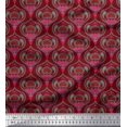 thumbnail image 1 of Soimoi Cotton Poplin Fabric Moroccan Damask Print Sewing Fabric Yard 56 Inch Wide, 1 of 3