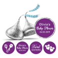 thumbnail image 1 of Darling Souvenir Candy&nbsp;Chocolate Labels Twins Sisters Custom Stickers 190 Pcs-Purple, 1 of 2