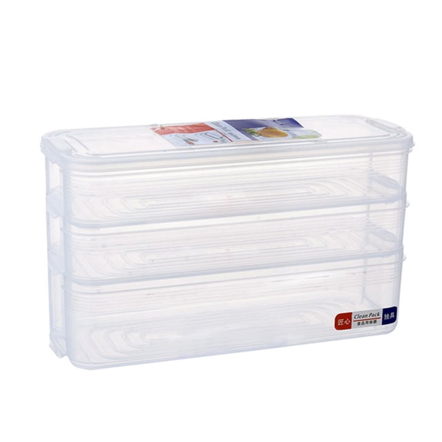 Bacs de Réfrigérateur Boîte de Rangement en Plastique pour Réfrigérateur Économise de l'Espace