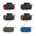 thumbnail image 2 of Hand Crank Radio Hiking Backpacking USB Rechargeable Flashlight IPX5 Waterproof Camouflage Blue, 2 of 9