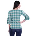 thumbnail image 4 of Moomaya T-Shirt Court pour Femmes en Coton Imprimé à Manches à Volants Grande Taille, 4 of 4