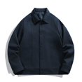 thumbnail image 4 of LOVZFMLL Veste de Golf pour Homme Légère Décontractée à Col Rabattu Coupe-Vent Boutonnée Printemps Automne Manteaux de Golf Vêtements d'Extérieur avec Poches, 4 of 6