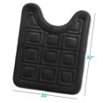 thumbnail image 2 of Clara Clark Bathroom Rugs, Velvet Memory Foam Bath Mat, Ultra Soft Non Slip and Absorbent - Waffled - Contour - Black, 2 of 6