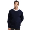 thumbnail image 3 of TOPTIE Mens Crewneck Soft Cotton Long Sleeve Jumper Pullover Sweater, 3 of 8