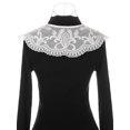 thumbnail image 3 of INSPIRE CHIC Collier Détachable Faux, Mini Cape Col Ras du Cou Faux Dickey pour Blouse Blanc-3 (Lacets Blancs), 3 of 5