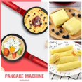 thumbnail image 4 of Ongmies Instant Crepe Maker 8-Inch Grill Crepe Maker Non-Stick Electric Cooker Automatic Thermostat Control Handheld Long Handle Portable Breakfast Maker for Pancakes Crepes, Nonstick, 4 of 9