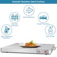 thumbnail image 4 of Costway Plateau Chauffant Électrique pour Aliments, Chauffe-Plat en Acier Inoxydable, Plaque Chauffante, Buffet, Dessus de Table, 4 of 10