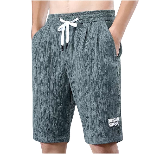 Birdeem Shorts Mi-Cuisse Classiques pour Hommes, Mode Été, Amples, Décontractés, Unis