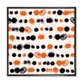 thumbnail image 1 of Designart Pois noirs et orange ART MURAL À CADRE FLOTTÉ, 1 of 4