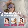 thumbnail image 3 of Sleepgram Regular King Size Breathable Cooling 6A Silk Pillowcase, White, 3 of 8