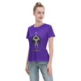 thumbnail image 4 of T-Shirt Basique à Manches Courtes pour Femme une Pièce Grand Ours, 4 of 6