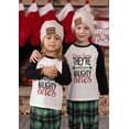 thumbnail image 4 of PatPat Christmas Letter Contrast Top and Plaid Pants Family Matching Pajamas Sets, 4 of 14
