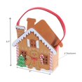 thumbnail image 4 of Felt Gingerbread House Basket (8") - Set of 2, 4 of 4