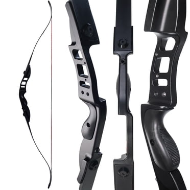 Piaoyu Archery 54" Takedown Recurve Bow and Arrows Set Hunting Longbow Metal Riser Right Hand 40 Lbs Package Kit with Accessories for Shooting Practice