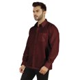 thumbnail image 4 of Bestman Solid Formal Shirt For Mens Button Down Shirt Front Patch Pocket Office Wear, 4 of 7