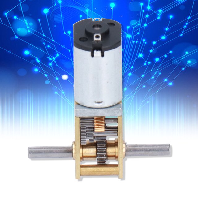 Tbest Moteur de Réduction de Vitesse Jgyn20 DC Métal Faible Bruit Mini Roue Engrenages pour Jouets Robots DIY, Moteur de Réduction de Vitesse, Mini Moteur DC Métal