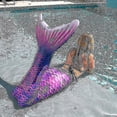 thumbnail image 2 of Children's Wearable Mermaid Tail Swimming Mermaid Tail, 2 of 4