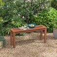 thumbnail image 2 of Costway 2 PCS Patio Backless Bench 2-Seater Outdoor Dining Bench Solid Wood Backyard, 2 of 9