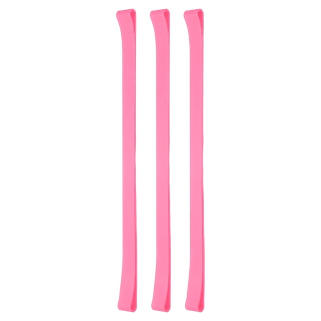 Unique Bargains 11.8 x 18' Rubber Bands, 3 Pcs, Pink