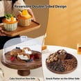 thumbnail image 4 of EGNMCR Tools&Home Improvement Cake Tray Wood Sum Display Rack With Transparent Acrylic Cover For Dessert Dishs Dustproofs Glass Cover Display rack, 4 of 7
