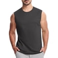 thumbnail image 1 of Posijego Débardeurs Décontractés pour Hommes à Col Rond, Sans Manches, pour Muscles, Chandails Sans Manches pour Hommes, Entraînement, Course, T-Shirts Débardeurs, 1 of 3