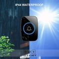thumbnail image 3 of CUITING ZOUYUE Wireless Doorbell for Home Battery Operated 1000Feet Operating Adjustable Volume Easy-to-Use Waterproof Doorbell with LED Flash 1 Push Button & 1 Receiver Black, 3 of 5