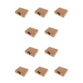 thumbnail image 1 of 10 Pieces Paper Gift Packaging Box with Ribbon Wedding Ceremony Engagement Cookie Candy Packing Case Portable Favor Boxes Brown 11x11x5cm, 1 of 9