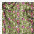 thumbnail image 4 of Soimoi Green Poly Georgette Fabric Leaves & Floral Artistic Print Fabric by Yard 52 Inch Wide, 4 of 5