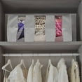 thumbnail image 4 of Sorbus Organisateurs de Sacs de Rangement Pliables, 3 Sections, Lot de 2, Gris, 4 of 6