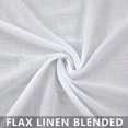 thumbnail image 4 of Pure White Linen Curtains 45 Inch Length for Kitchen Windows 2 Panel Set Rod Pocket Cafe Tier Light Filtering Cotton Look Casual Weave Textured Short Sheer Curtains for Bedroom Laundry Room 52x45 Long, 4 of 8