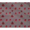 thumbnail image 4 of oneOone Cotton Flex Dusty Brown Fabric Red Insect Sewing Craft Projects Fabric Prints By Yard 40 Inch Wide, 4 of 4