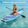 thumbnail image 3 of 10.6Ft Inflatable Stand Up Paddle Board 32 In Wide 450 lb Capacity SUP with EVA Deck 3 Fins Paddle Pump Backpack Kit, 3 of 7