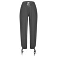 thumbnail image 5 of FNFYFH Clearance Women's Stylish Linen Pants Elastic Waist, 5 of 5