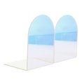 thumbnail image 2 of MultiFunction Acrylic Bookend Holder for Daily Use in Multi Color, Sturdy and Durable Design, Set of 2, 2 of 8