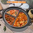thumbnail image 4 of 3 Pcs Séparateur de Mijoteuse pour Casserole de 6 QT, Étanche, Séparateur de Mijoteuse Réutilisable en Silicone, Séparateur de Mijoteuse Résistant à la Chaleur, Doublure de Cuisson Compatible Lave-Vaisselle, 4 of 9