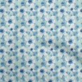 thumbnail image 1 of oneOone Cotton Poplin Sky Blue Fabric Floral Sewing Craft Projects Fabric Prints By Yard 56 Inch Wide, 1 of 4