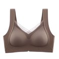 thumbnail image 2 of Timegard Bras for Women Wireless Lace Full Coverage High Support Comfy Everyday Bralette Solid Color, 2 of 5