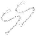 thumbnail image 1 of LOLIPPYY 2Pcs Toilet Flush Chain Replacement Kit Stainless Steel Flapper Chains for Tank Repair, 1 of 8